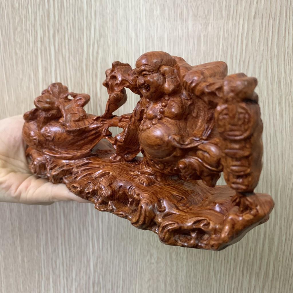Tượng Phật Di Lặc Kéo Bao Gỗ Bách Xanh Mang Lại May Mắn, Thịnh Vượng