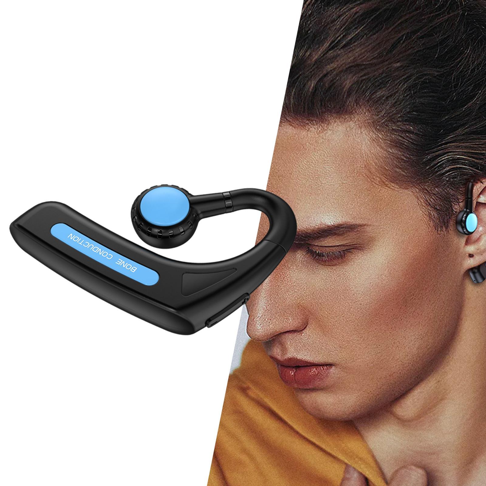 Bone Conduction Headphones for Cycling Sport Outdoor Indoor Black /Blue