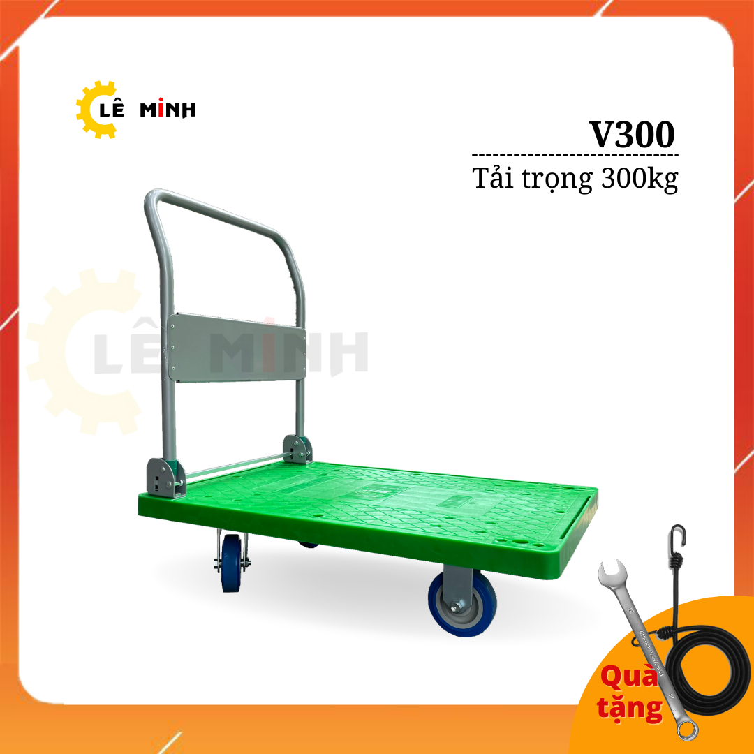 Xe đẩy hàng 4 bánh cao cấp V300 - Tải trọng 300kg