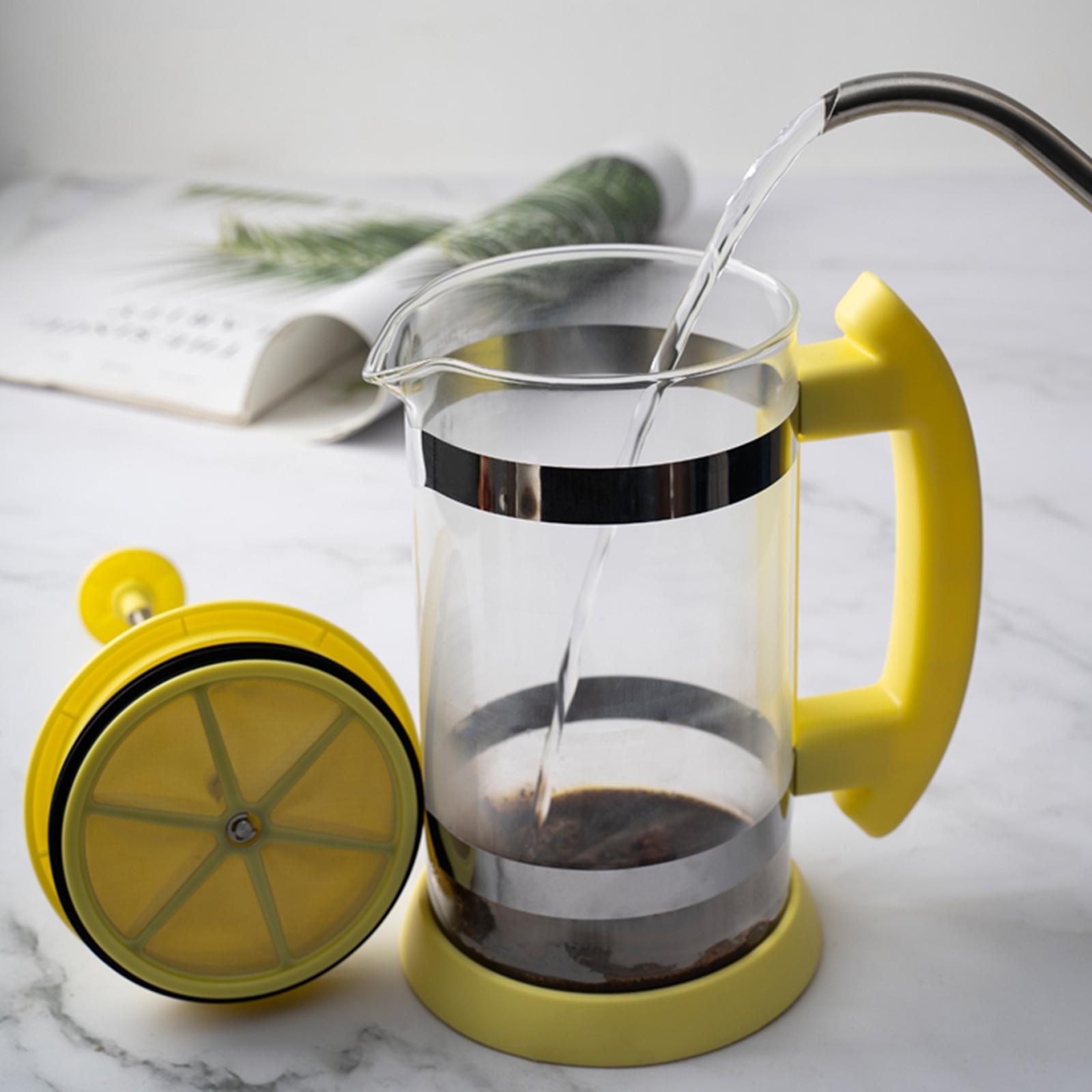 French Press Coffee Maker, 34OZ Coffee Maker, Heat Resistant Borosilicate Glass Tea Maker