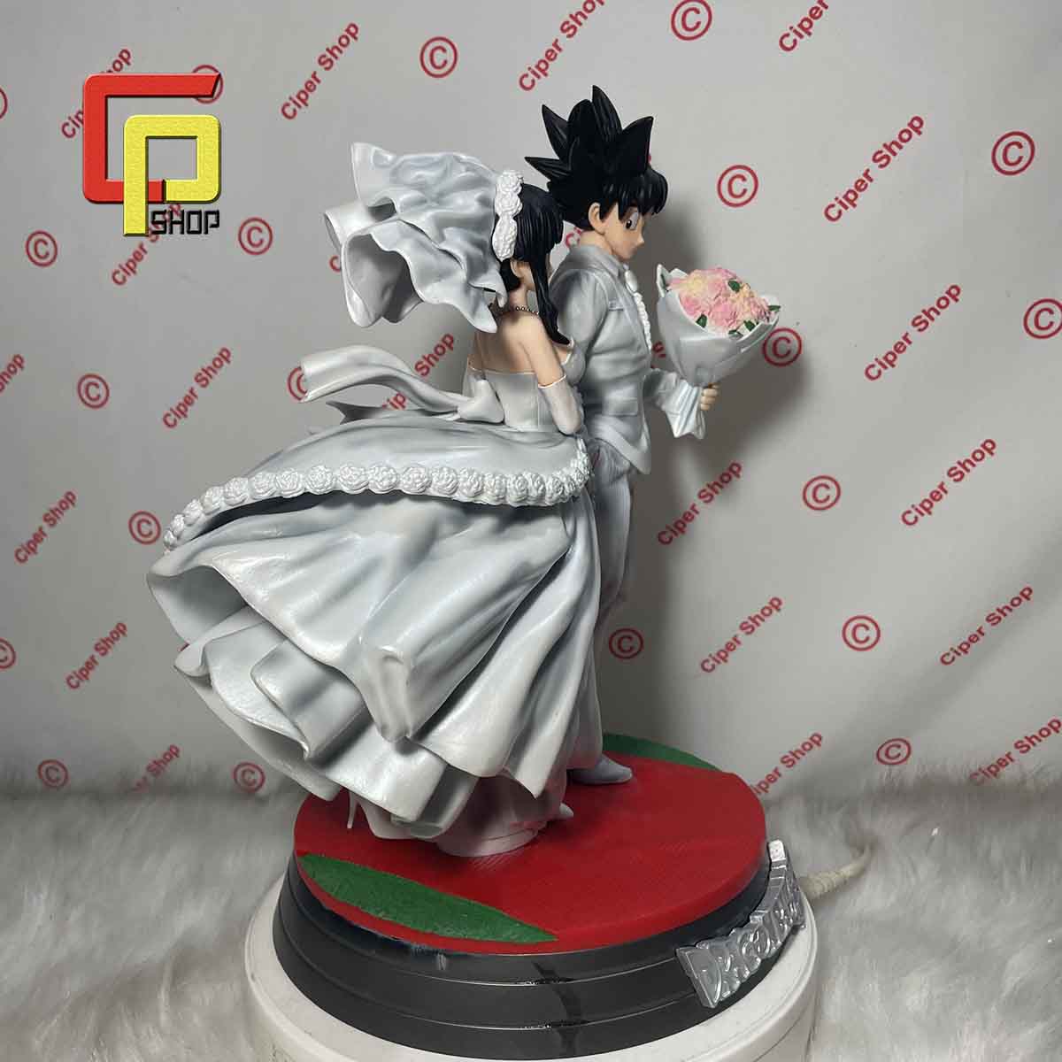 Mô hình Son Goku Chichi - Figure Goku Chichi Wedding 7 viên ngọc rồng