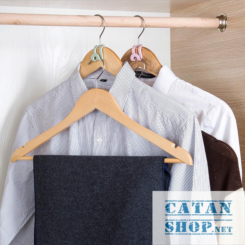 Combo 10 móc phụ tiết kiệm diện tích sử dụng cho tủ quần áo, móc áo mini đa năng Sắp Xếp Ngăn Tủ (giao màu ngẫu nhiên)