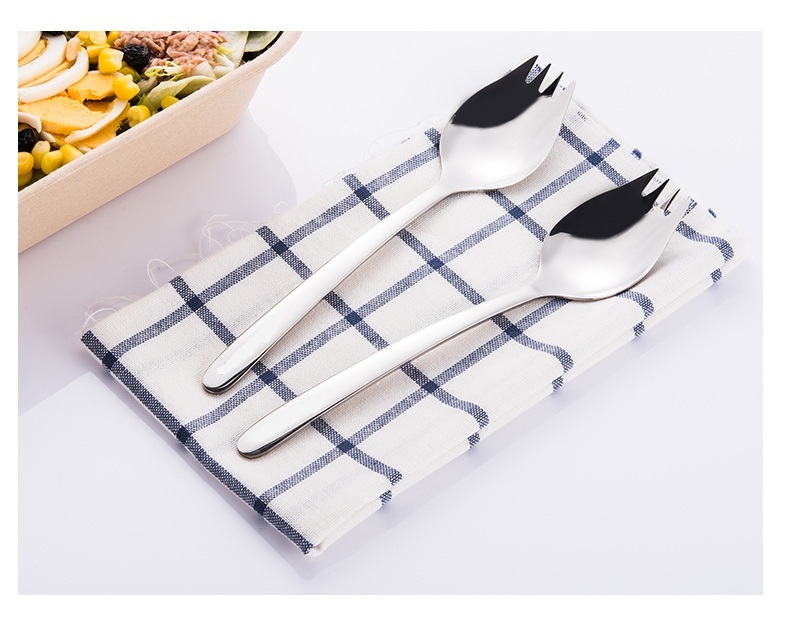 Set 2 muỗng ăn mì inox 304 - 21x4cm 47g 