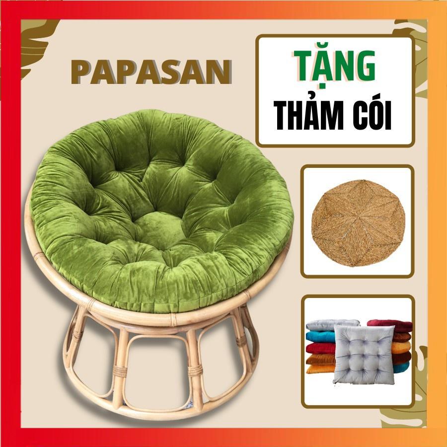 Ghế mây thư giãn PAPASAN 1 mét cao cấp HOME MÂY chất liệu mây chắc chắn (Tự chọn màu)