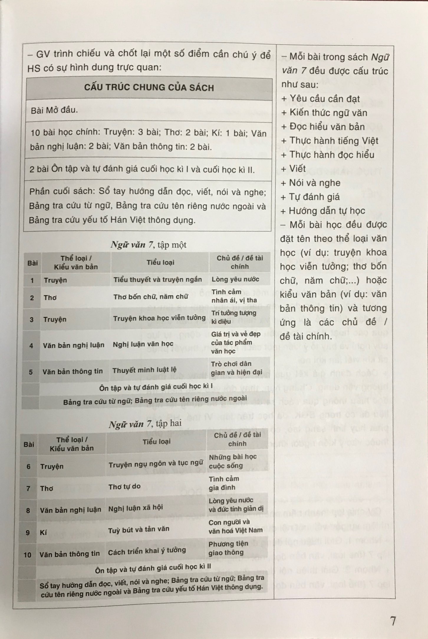 Sách Kế Hoạch Bài Dạy Ngữ Văn Lớp 7 Tập 1 - Cánh Diều