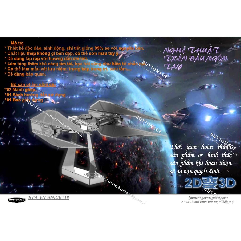 Mô Hình Lắp Ráp 3d Phi Thuyền Vũ Trang TIE SILENCER
