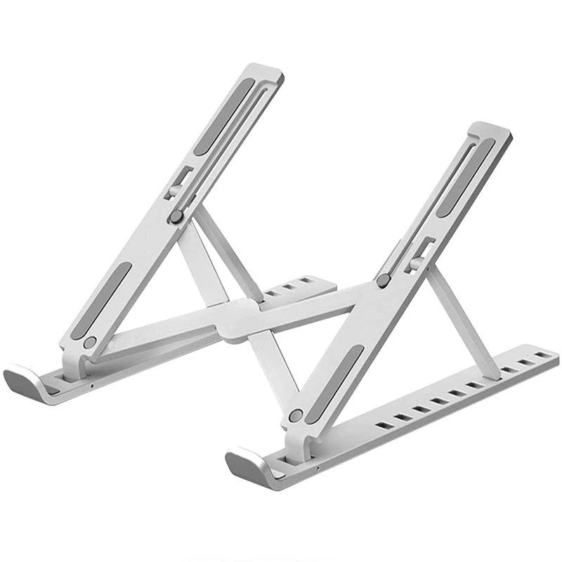 Giá đỡ máy tính xách tay, Giá đỡ máy tính xách tay có thể điều chỉnh độ cao 10 mức, Nâng nhôm có thể gập lại, Giá đỡ máy tính xách tay thông gió di động Tương thích với Máy tính xách tay 10-15,6 inch, Máy tính bảng