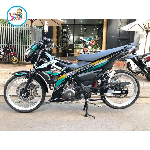 Tem xe satria fi dán xe đen 02