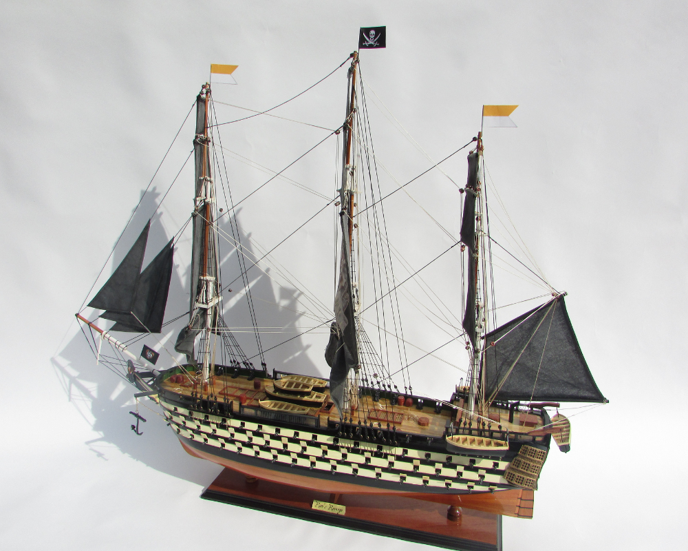 Mô Hình Thuyền Gỗ Lưu Niệm Phong Thủy Gia Nhiên Dạng Thuyền Cổ RUM'S REVENGE Chất Lượng Cao Xuất Khẩu