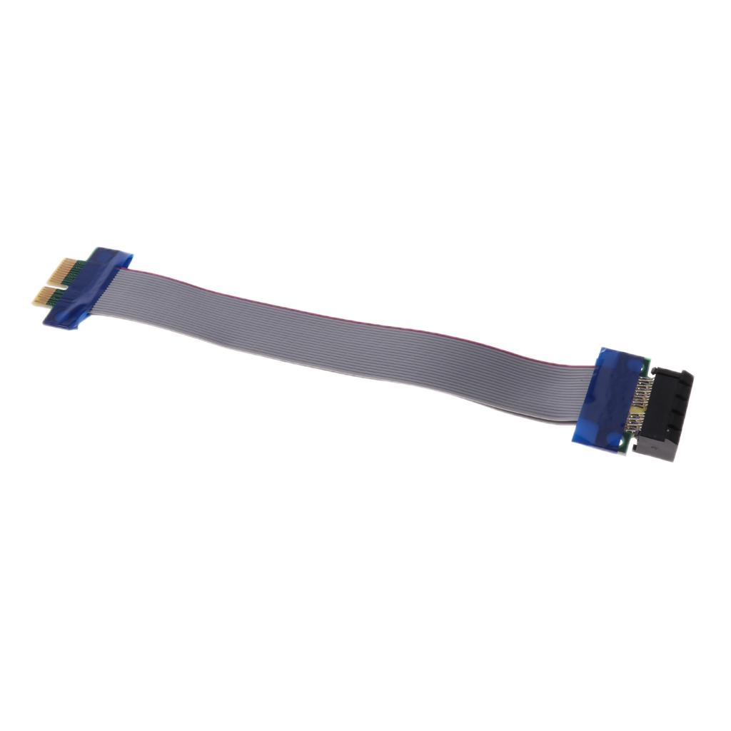 PCI-E 1X Riser Card Extender Cable Ribbon Flexible Cables Adapter Cord