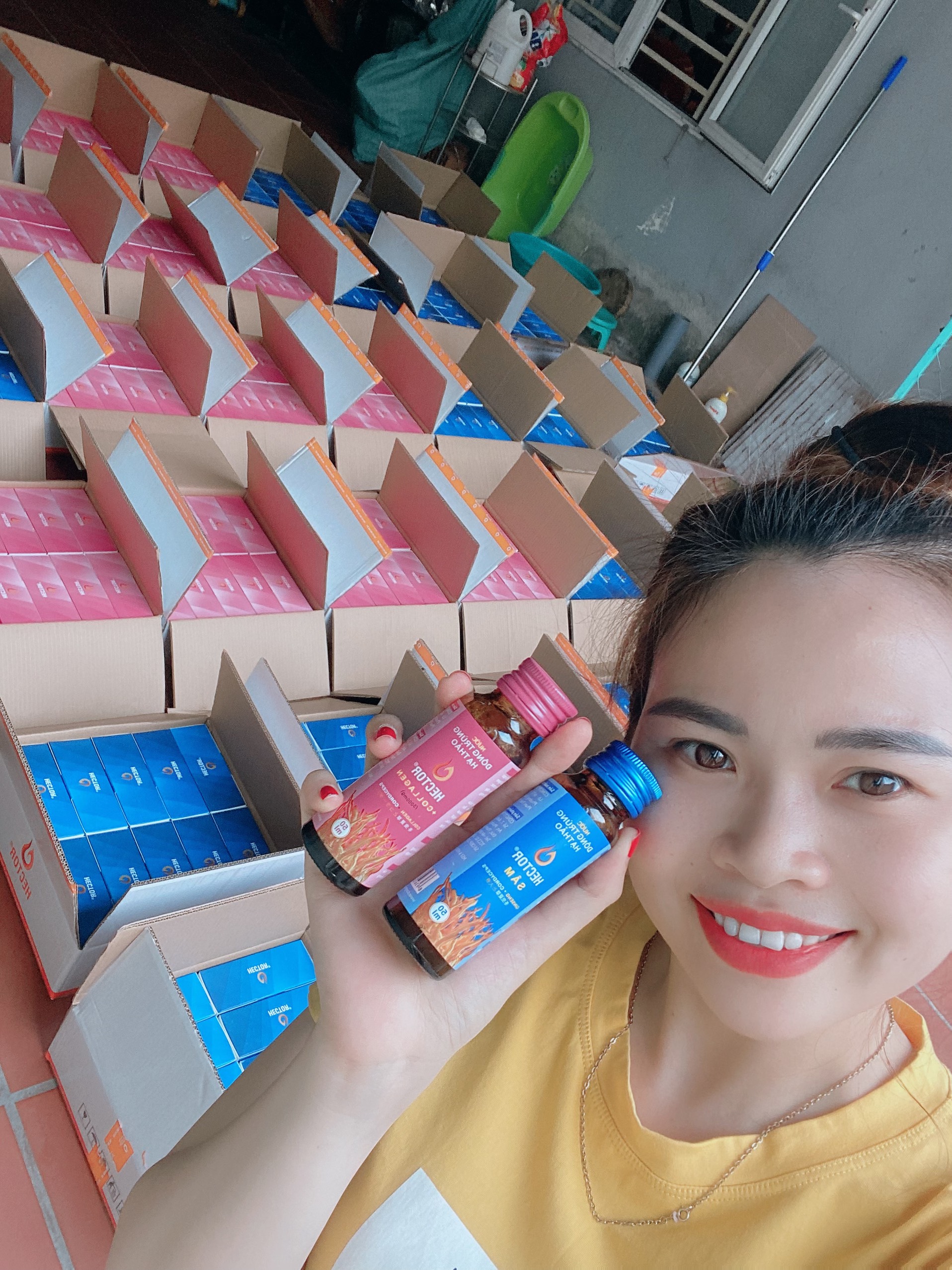 HECTOR COLLAGEN - Nước Đông Trùng Hạ Thảo Trẻ Hoá Nhanh, Bảo Vệ Da Khoẻ Mạnh hộp 10 chai