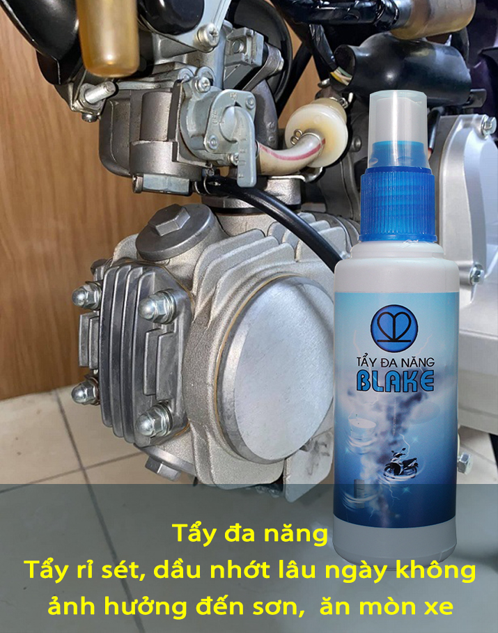 Dung dịch vệ sinh lốc máy, đầu bò xe máy, bếp gas BLAKE - Sạch nhớt, gỉ sét, vết bẩn dính lâu ngày