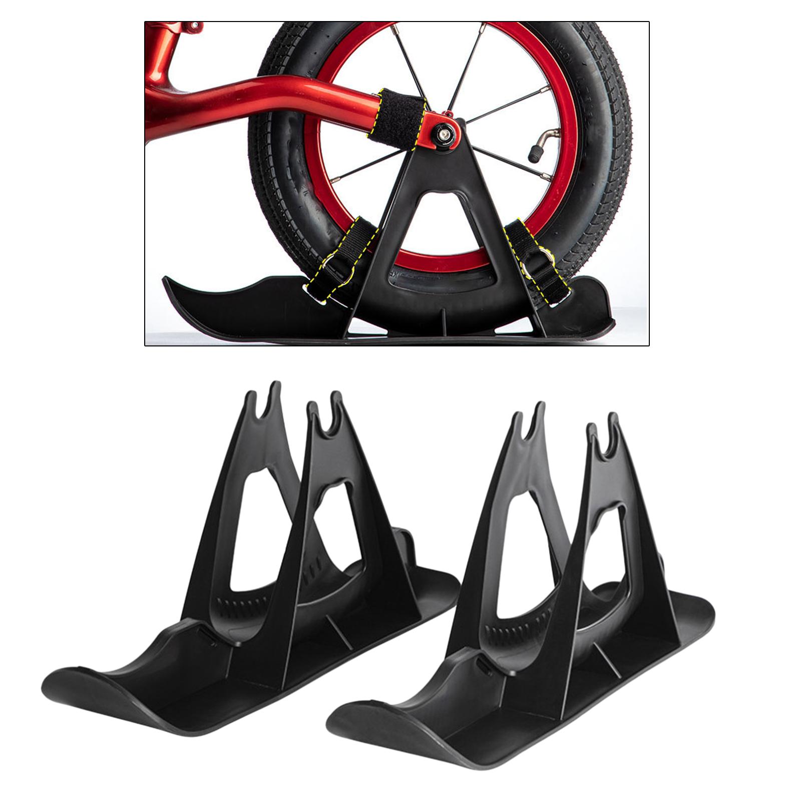 Kids Ski Sleigh Attachment Snow Balance Bike Grass Skiing Board