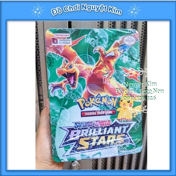 Bộ bài Pokemon hộp sắt to - Mầu ngẫu nhiên
