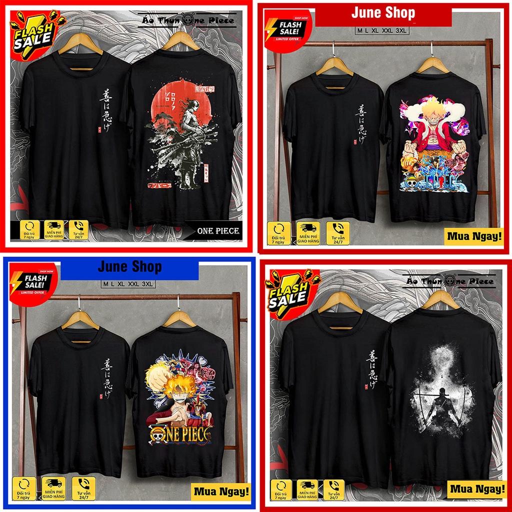 Áo thun One Piece - Áo Anime in hình Luffy Gear 5, Zoro siêu chất, mẫu mới