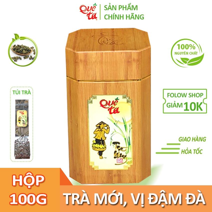 Trà ô long cao cấp Quê Ta nguyên chất, vị đậm đà, nguyên liệu làm trà sữa ngon – Hộp 100g