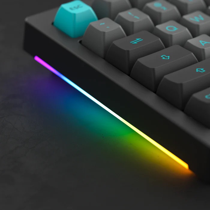 Bàn phím máy tính AKKO 5075B Plus Black & Cyan_Mới, hàng chính hãng