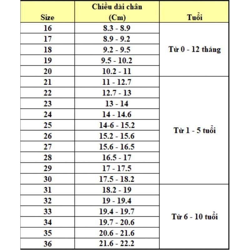 Sục rọ cho bé giày bé gái giày cho bé