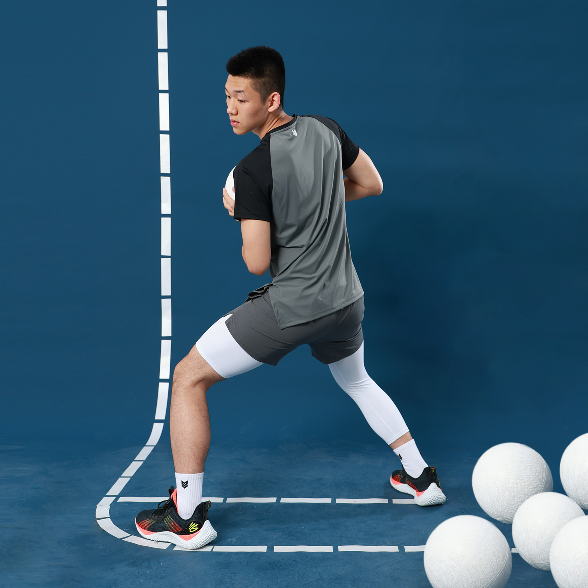 Áo Raglan Redikick Coolex Vải thoáng khí Nhanh khô A23002 thoáng mát thấm hút mồ hôi co dãn chơi Bóng Rổ Tennis Đá Bóng