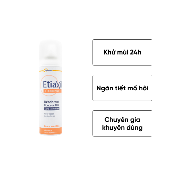 Xịt Khử Mùi Dạng Phun Sương Hương Cam Quýt Etiaxil Douceur 48h (150ml )