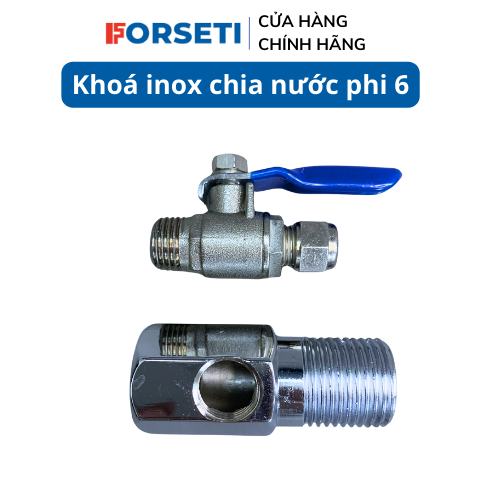 Khoá cấp nước nhựa, inox phi 6, phi 10 cho máy lọc nước RO Karofi, Kangaroo, Sunhouse,...  - Hàng nhập khẩu
