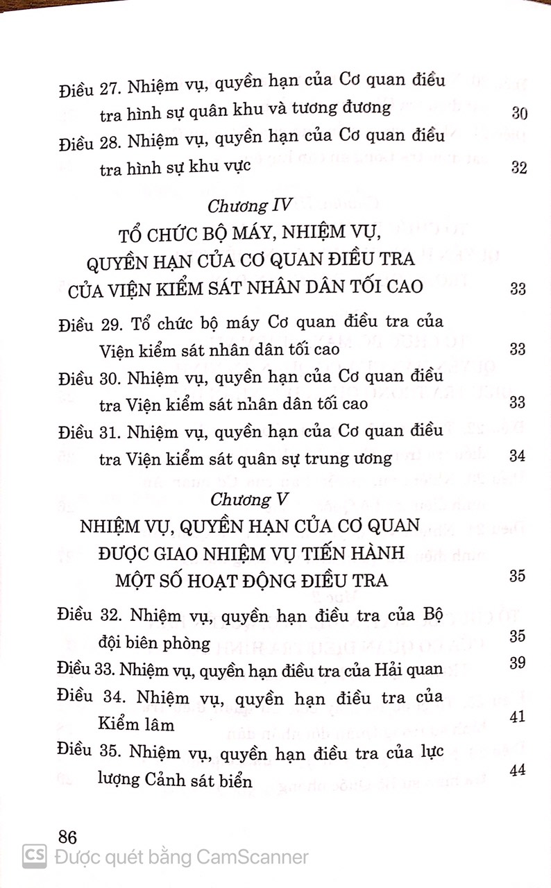 Luật tổ chức cơ quan điều tra hình sự ( Hiện hành ) ( sửa đổi, bổ sung năm 2021 )