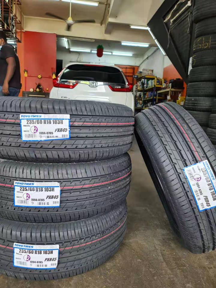 Lốp Xe Toyo 235/60R18 PXR45 - Lốp theo xe Honda CRV, Kia SEDONA - Nhập Khẩu Nhật Bản