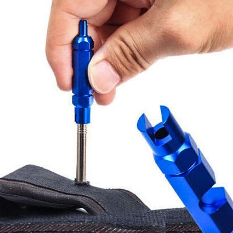 Bicycle Nozzle Valve Core Tool Bike Tire Repair Kits Double Head Wrench Multifunctional Portable Disassembly Spanner