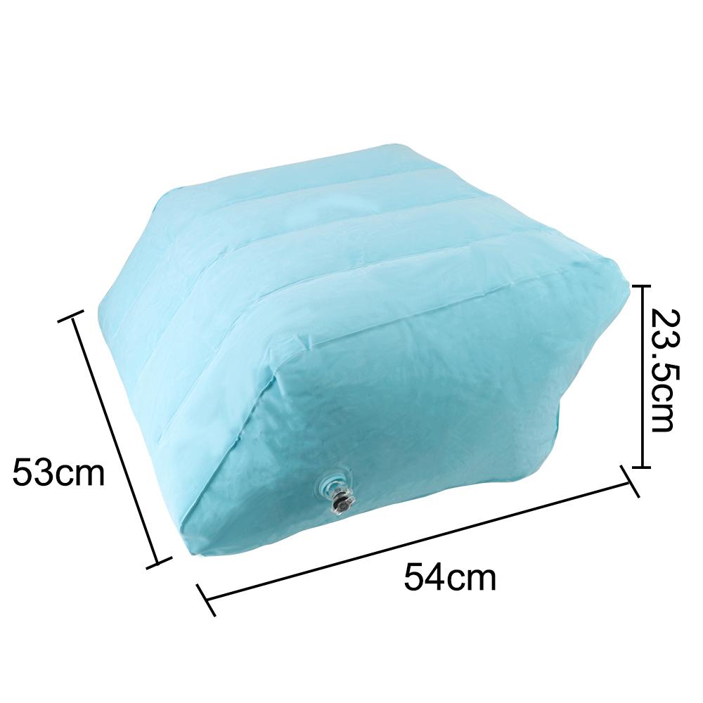 Bơm Hơi Chân Gối Nhựa PVC Nhẹ Di Động Đầu Gối Gối Mềm Mại Còn Lại Gối Đệm Người Phụ Nữ Mang Thai Chân Nâng