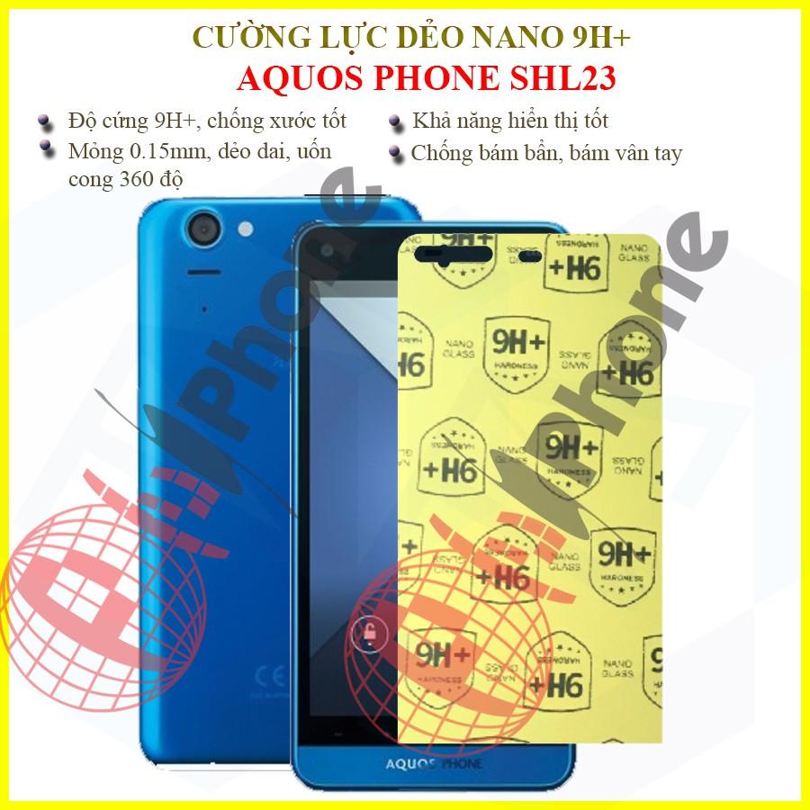 Dán cường lực dẻo nano dành cho  Aquos Phone SHL23