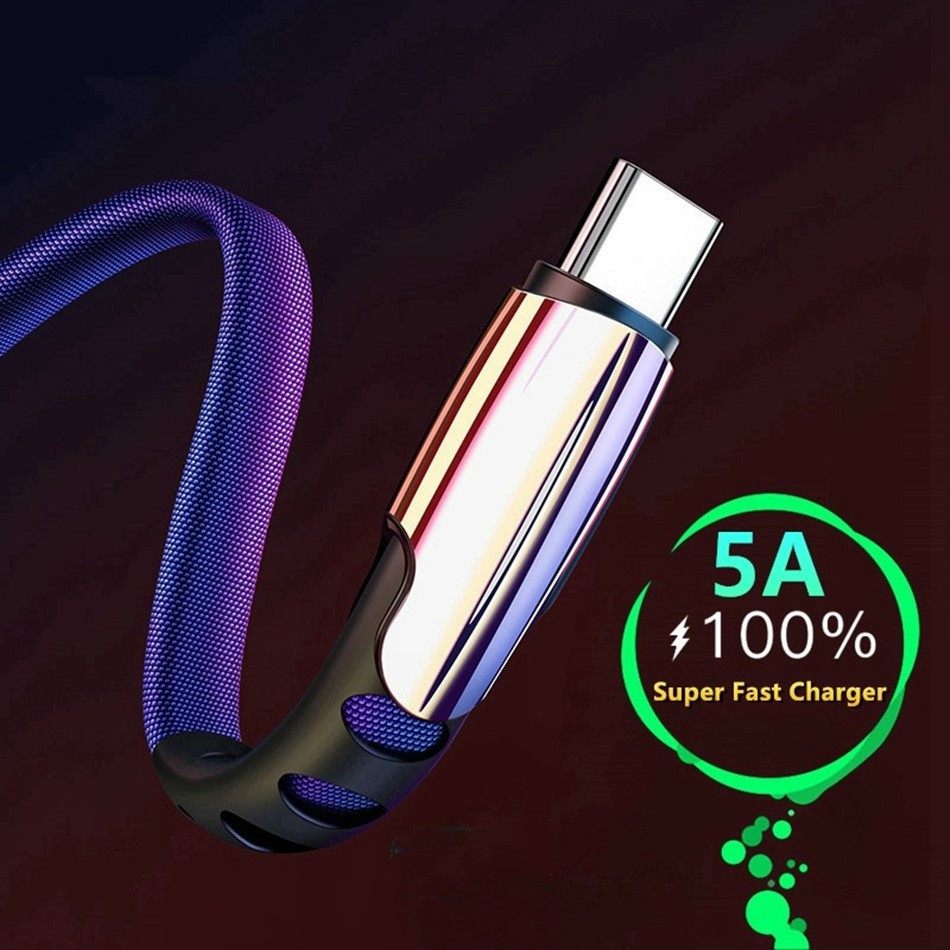 Dây cáp sạc nhanh 5A kết nối cổng Micro USB/Type-C /Lightning tùy chọn cho iPhone Android - miếng lót chuột