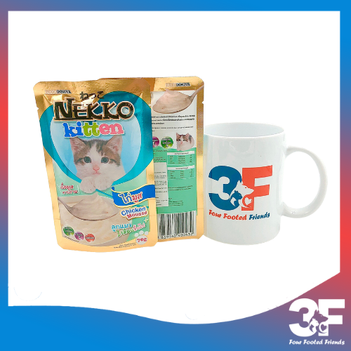 Pate Nekko Kitten Cho Mèo Con Từ Khi Cai Sữa Đến 12 Tháng Tuổi Vị Cá Ngừ Và Gà Gói 70gr