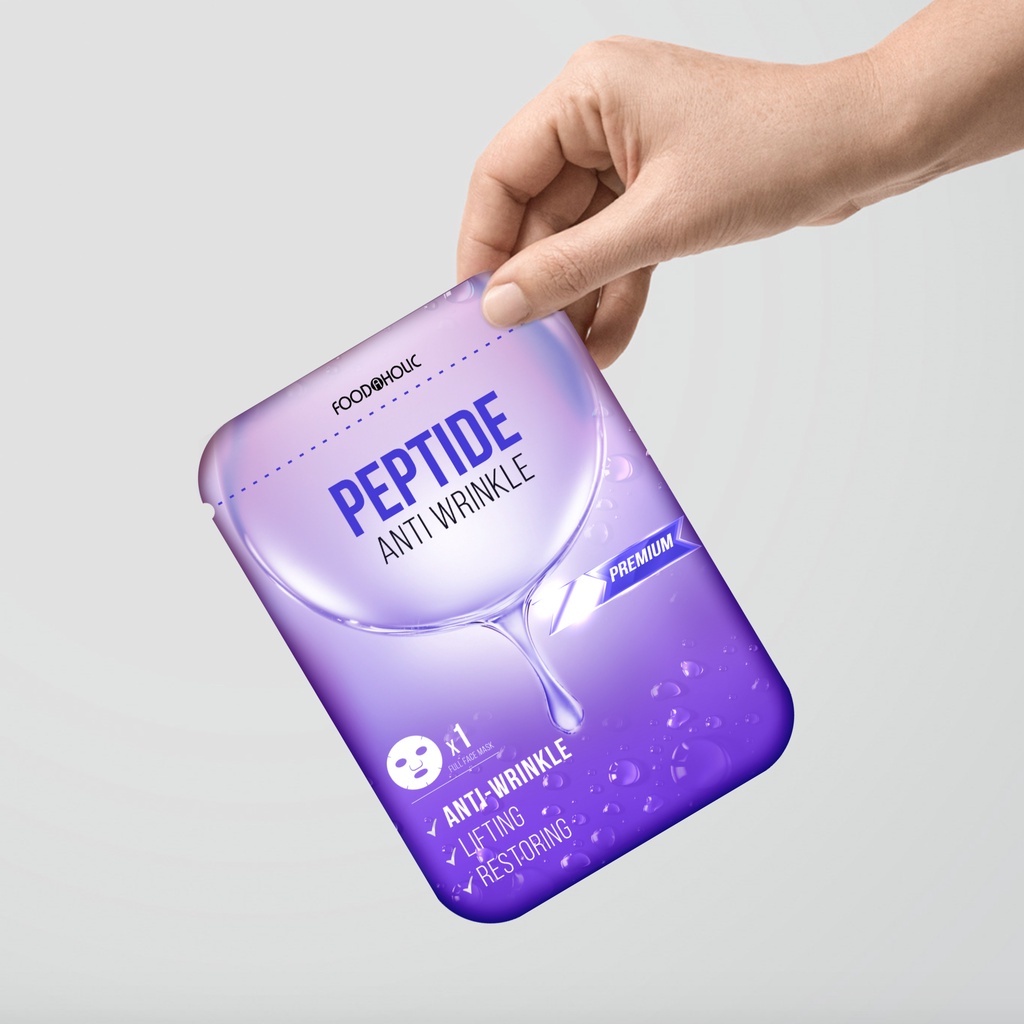 Mặt Nạ FOODAHOLIC Peptide Hỗ Trợ Trẻ Hoá & Mờ Nếp Nhăn 23ml - Sản Phẩm Chính Hãng Tại Zitore