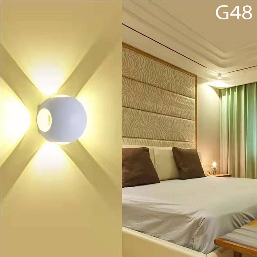Đèn trang trí hắt tường 4 chiều - 12w chống nước G48