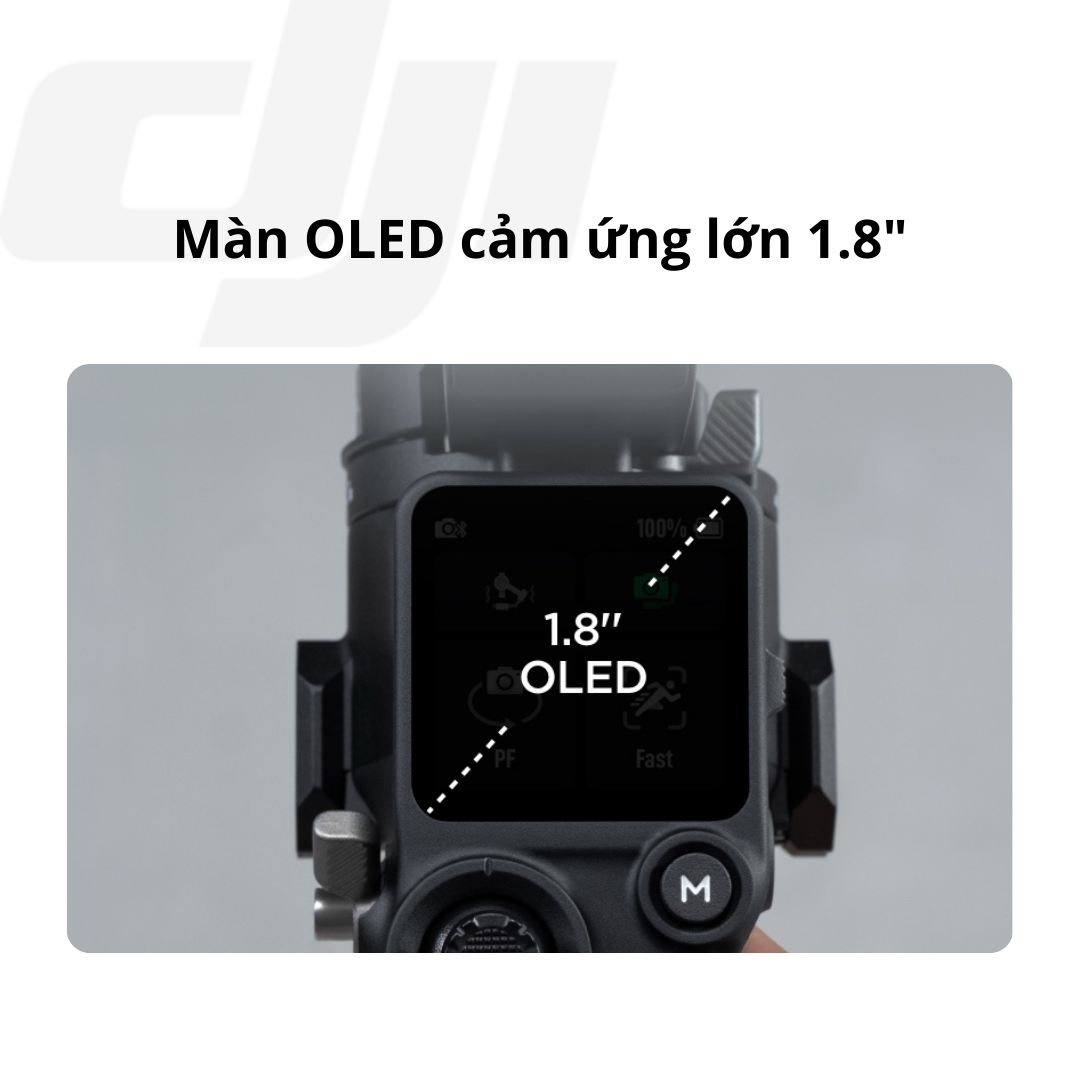 Gimbal máy ảnh DJI RS 3 cho camera DSLR và Mirrorless chống rung ba trục tải trọng 3kg (DJI RS 3) - Hàng chính hãng
