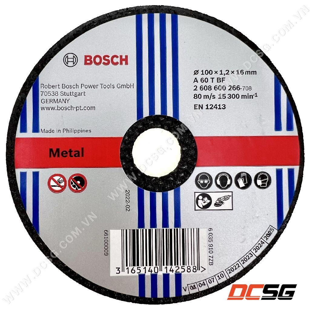 Đá cắt sắt 100x1.2x16mm A60TBF BOSCH 2608600266 | DCSG