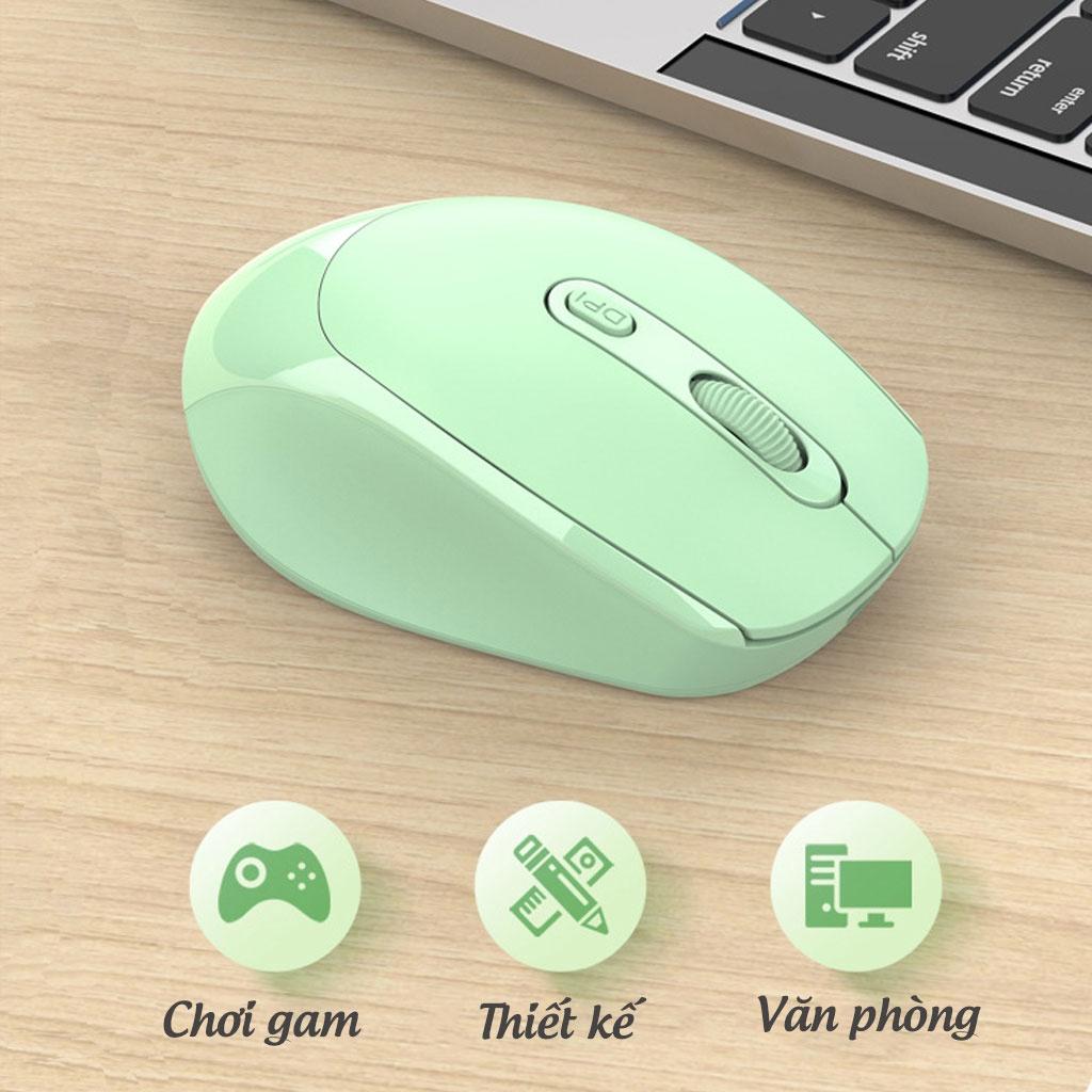 Chuột Không Dây PIX-LINK P100 Wireless 2.4Ghz Sạc Pin, Chống Ồn, DPI1600 Dùng Cho Máy Tính, Laptop, Tivi-Hàng Chính Hãng