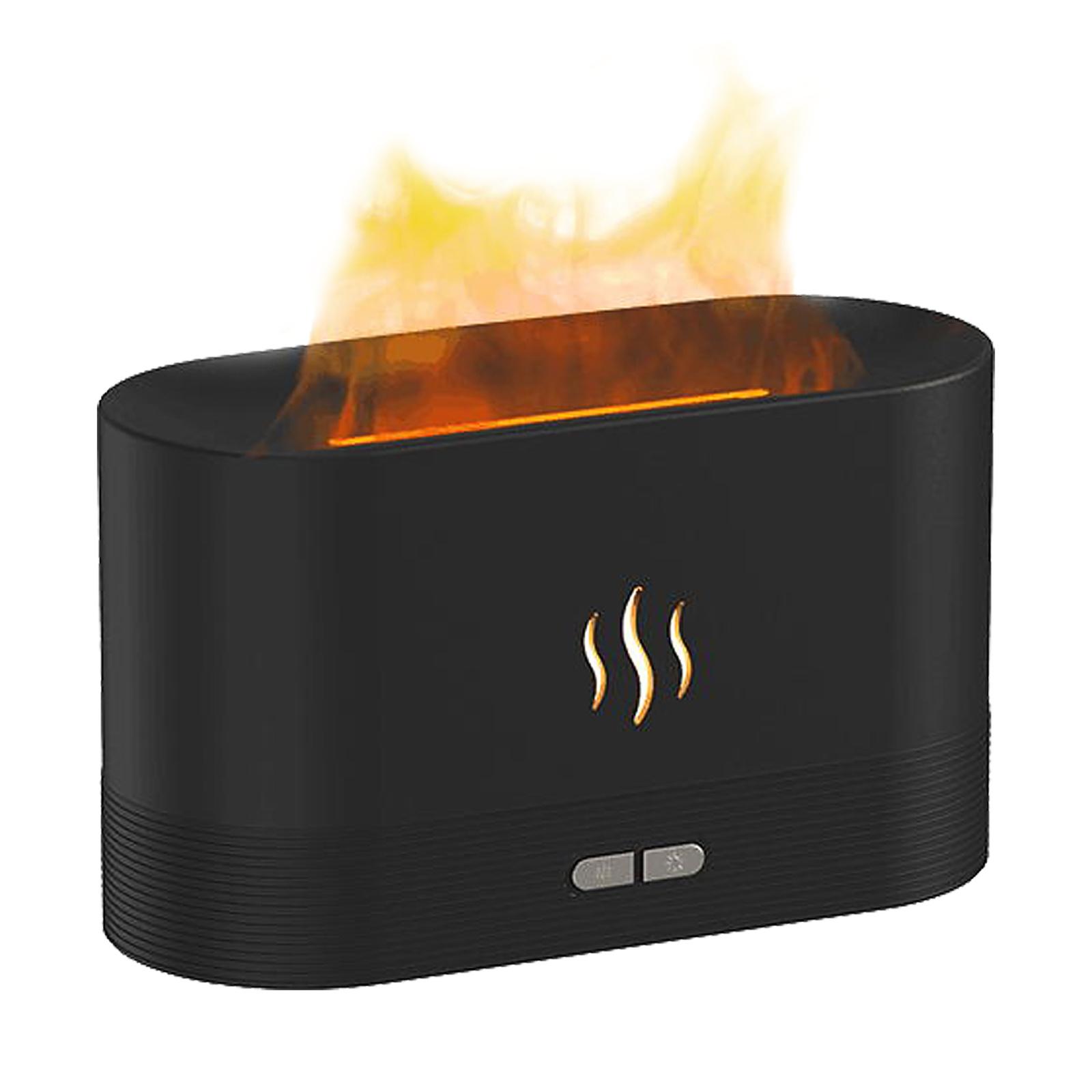 Máy phun sương mô phỏng ngọn lửa khuếch tán tinh dầu sạc USB 2 chế độ ánh sáng