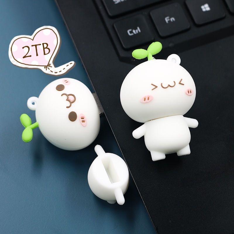 Ổ Đĩa Chữ U 2TB Bằng Silicon Đa Năng Họa Tiết Hoạt Hình Dễ Thương Cho Máy Tính