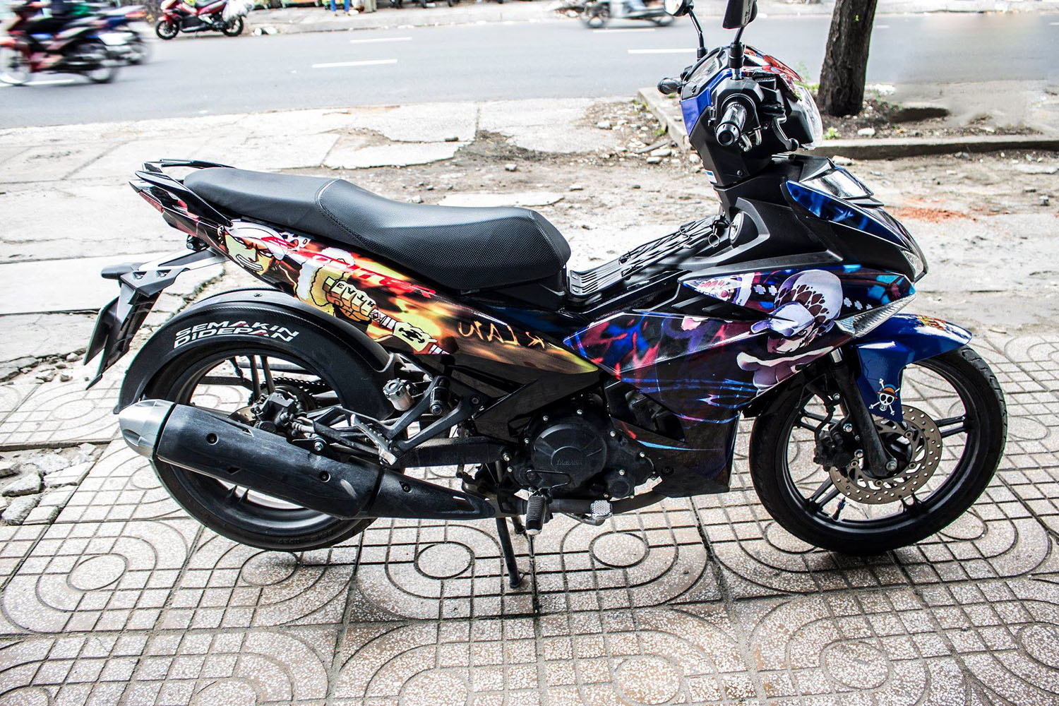 Tem trùm Exciter 150 Blue One Piece