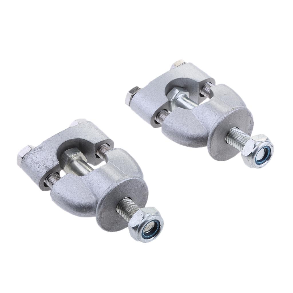 Pair 7/8" Handlebar Riser Mount Clamp Adapters for Motorcycle Dirt Bike ATV