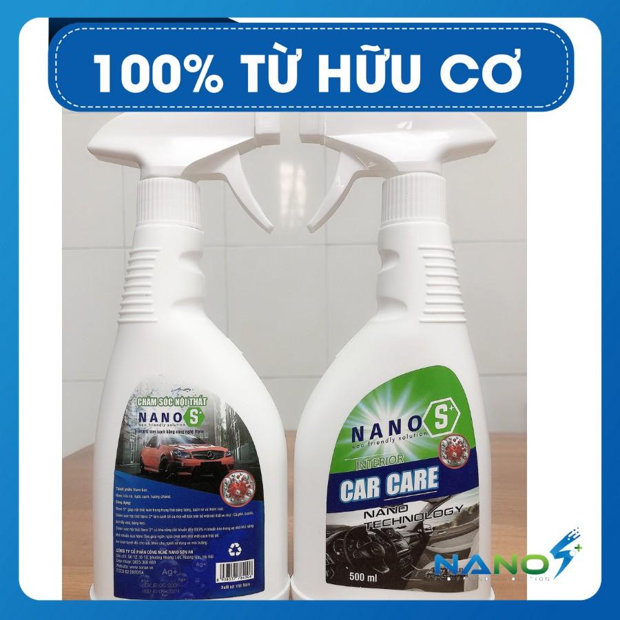 Khử mùi và làm sạch Nội thất Nano S* Car Care - Diệt khuẩn, khử nấm mốc xe sạch bong 500ml