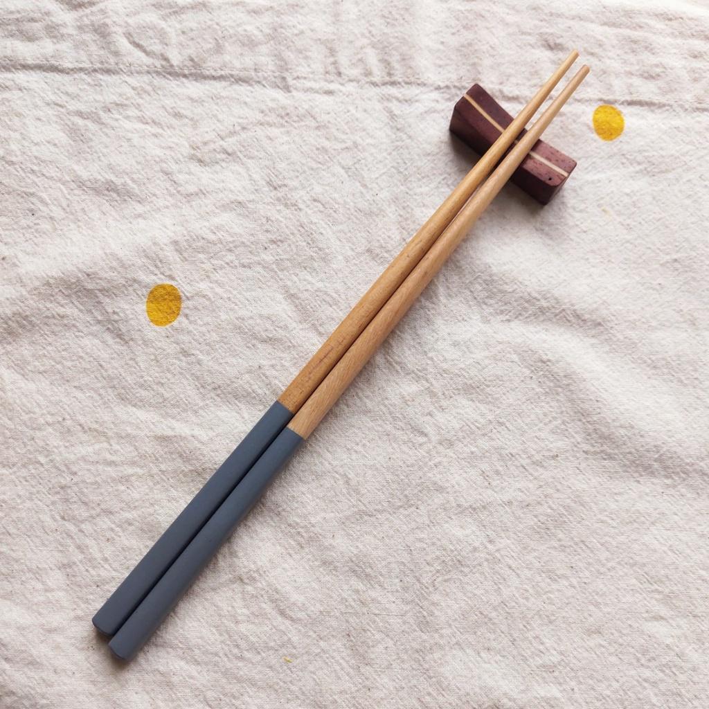 ĐŨA GỖ CÁN SƠN MÀI, PHONG CÁCH NHẬT BẢN 23CM