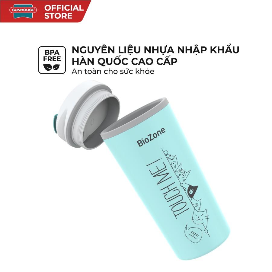 Bình Cách Nhiệt BIOZONE 500 ml KB-WA500P màu Trắng Xanh, Trắng Đỏ