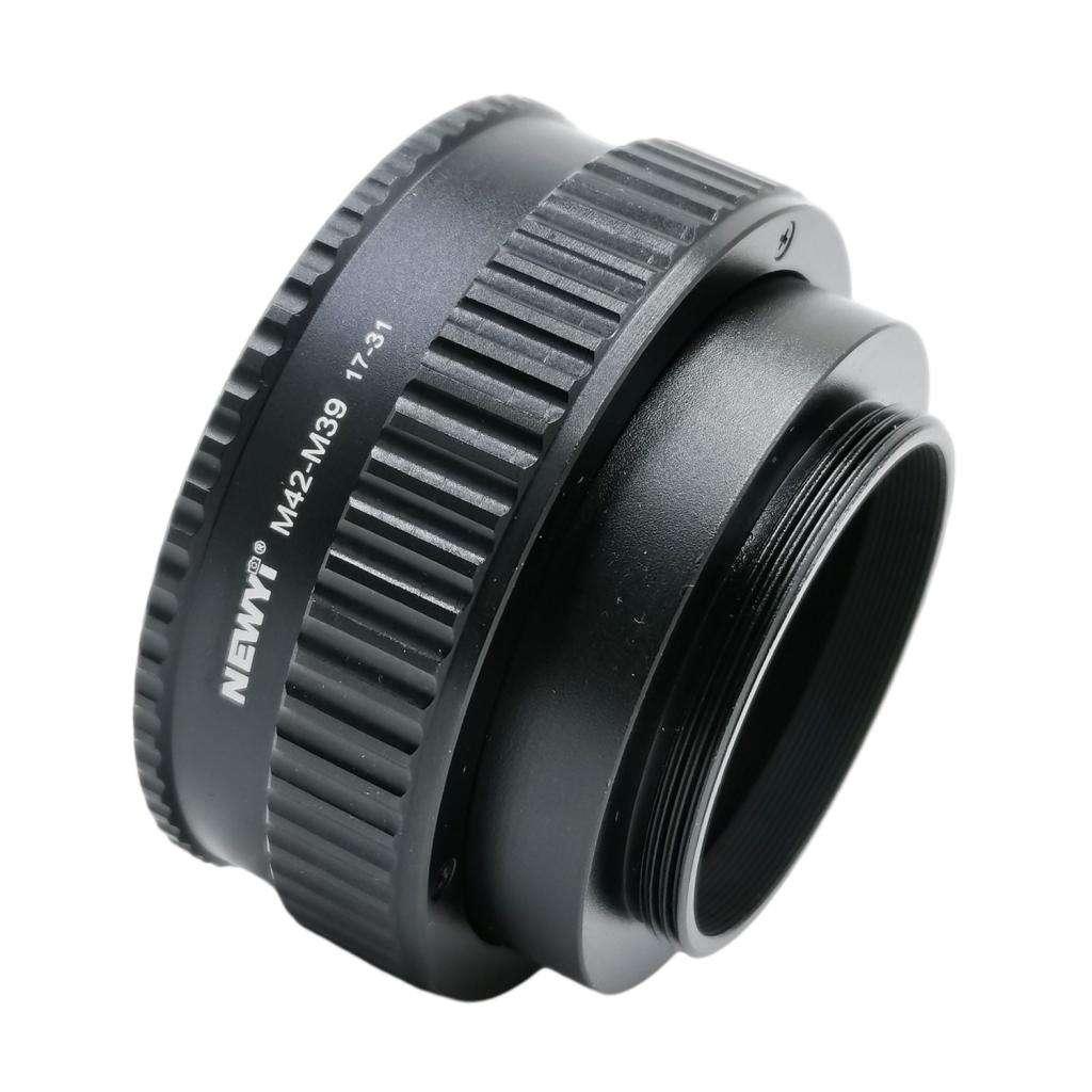 M42-M39 17-31mm Metal Macro Focus Lens Screw Mount Adapter for Camera Parts