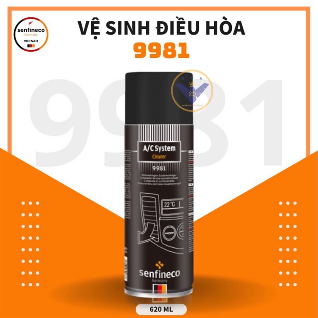 Dung dịch vệ sinh dàn lạnh Senfineco 9981 A/C System Cleaner 520ml - Made in Germany