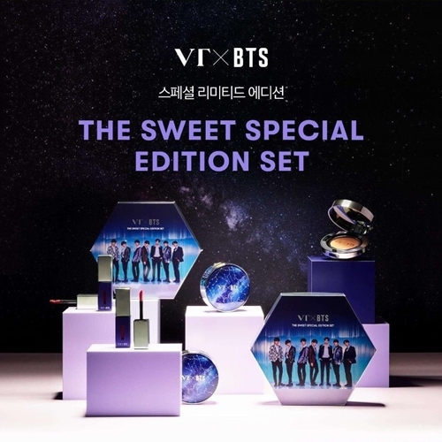 Sản Phẩm Phấn nước CC Cushion số 23 + Son môi VT X BTS THE SWEET SPECIAL EDITION ( 01 Velvet Burgundy, 02 Rosy Peach )