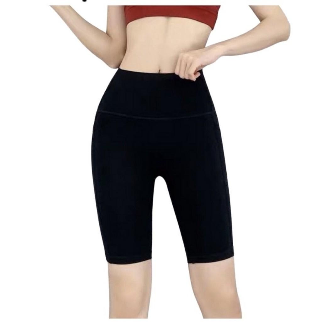 Quần Legging Đùi Lửng Ngố Nâng Mông Cạp Cao Siêu Hot Siêu Co Giãn Loại 1 Big Size Đến 80kg