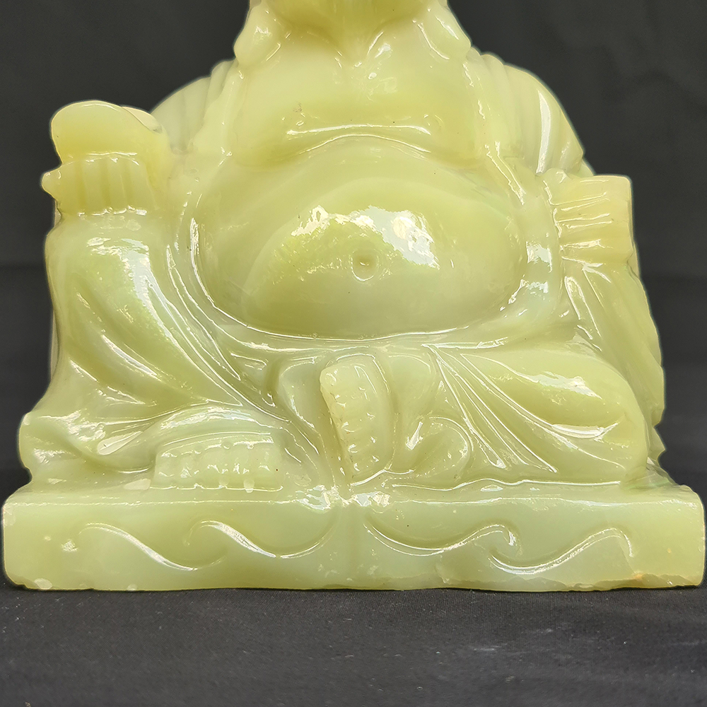 Bộ Thần Tài Thổ Địa - Đá Ngọc Onyx Xanh - 16Cm - Mx