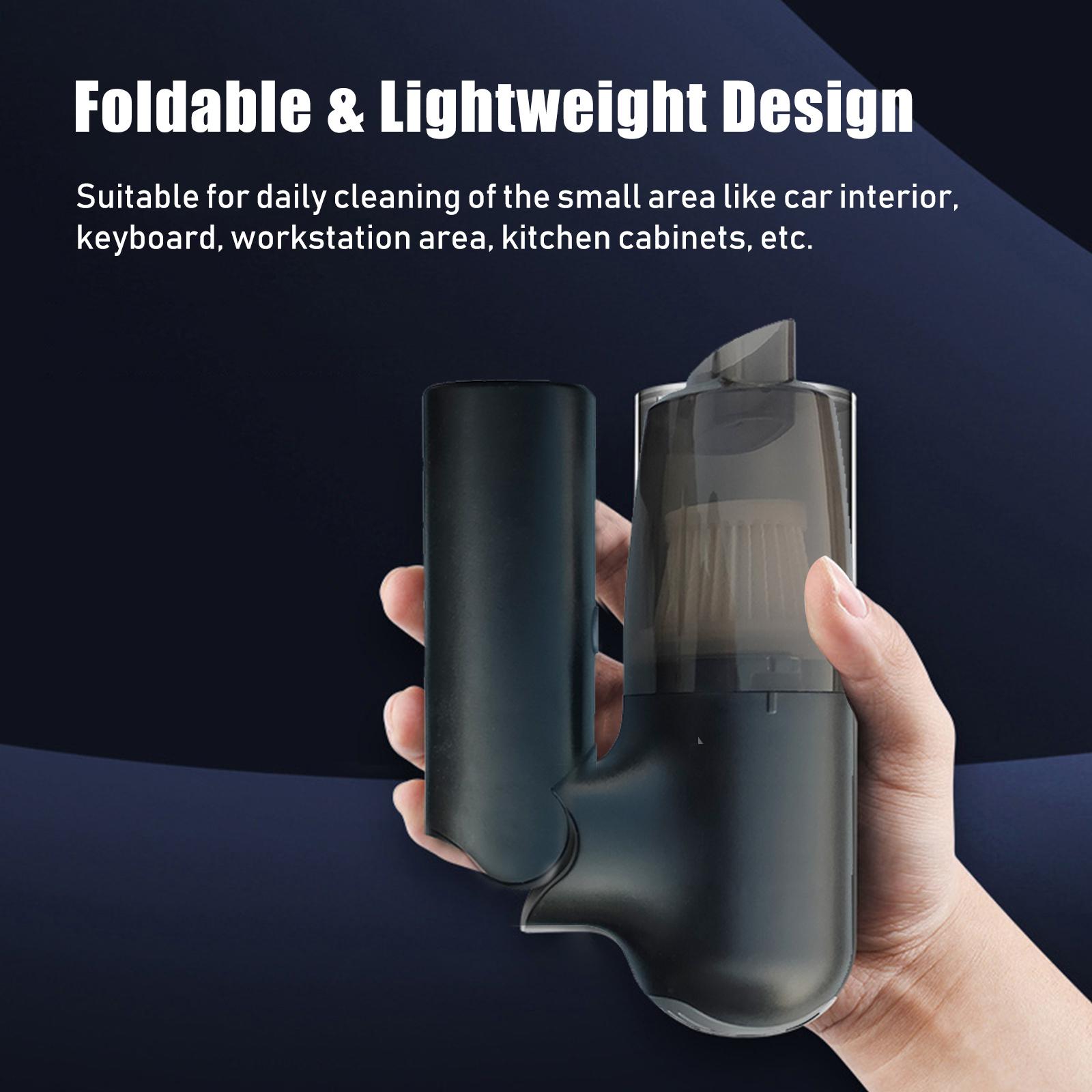 6000Pa Handheld Vacuum Cleaner Portable Mini Vacuum Cleaner 120W Strong Suction Vacuum Cleaner for Pet Hair Dust Gravel